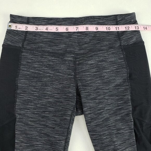 Athleta Mind Over Matter Crop Leggings Womens Small Space Dye Crisscross Capri - Picture 11 of 14